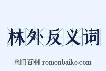 林外反义词是什么意思的图片